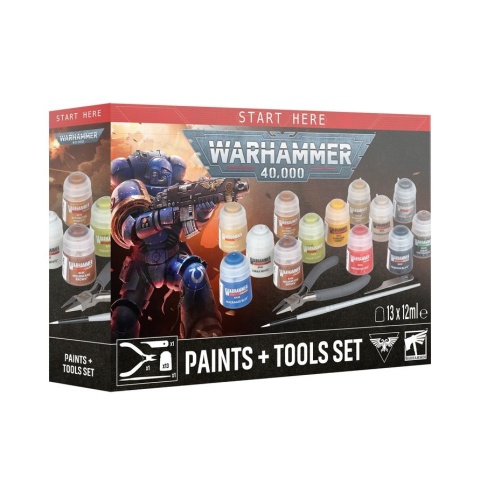 Warhammer 40K PAINTS + TOOLS SIM+TRA CHN POL/SCAND