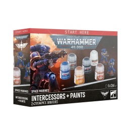Warhammer 40K Space Marines: Intercessors + Paints